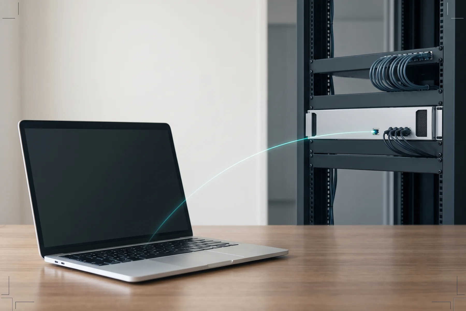Remote users reach the system from a customer-managed endpoint over the customer’s own VPN or ZTNA path. The system itself never becomes internet-facing.
